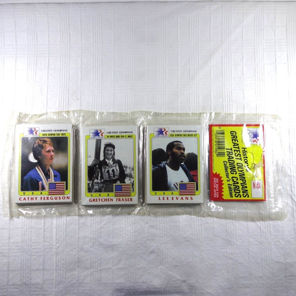 1983 Finder Image GREATEST OLYMPIANS Rack Pack Trading Cards Cathy Ferguson NIP